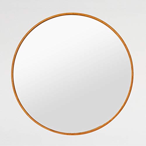 4VWIN Bamboo Frame Circle Mirror Wall-mounted Round Entryways, Bathrooms, Livingrooms (50*50cm Round, Bamboo Framed) 1 4VWIN Bamboo Frame Circle Mirror Wall-mounted Round Entryways, Bathrooms, Livingrooms (50*50cm Round, Bamboo Framed)