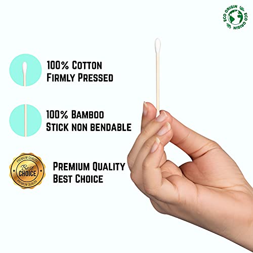 600 Bamboo Cotton Buds |100% Eco-Friendly Biodegradable | Cotton Wool Buds | Compostable Bamboo Earbuds | Recycled Plastic Free Packaging | Correct Makeup | Carbon Offsetting | 6x100 Ear Buds Cotton 6 600 Bamboo Cotton Buds |100% Eco-Friendly Biodegradable | Cotton Wool Buds | Compostable Bamboo Earbuds | Recycled Plastic Free Packaging | Correct Makeup | Carbon Offsetting | 6x100 Ear Buds Cotton - Image 6