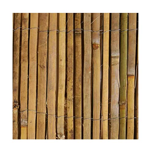 Abaseen Natural Bamboo Slat Garden Fence Covering Outdoor Privacy Bamboo Garden Screening Roll (1m x 4m) 4 Abaseen Natural Bamboo Slat Garden Fence Covering Outdoor Privacy Bamboo Garden Screening Roll (1m x 4m) - Image 4