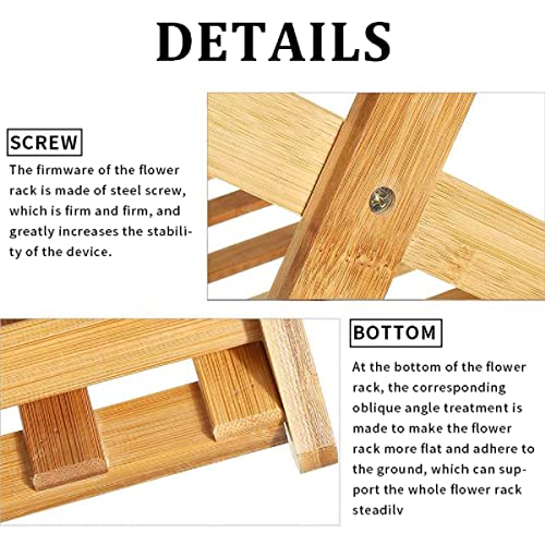 AiRKiSY 3 Tier Folding Bamboo Shoe Storage Racks,Portable Storage Rack Without Installation Shoe Rack, Perfect for… - Image 4