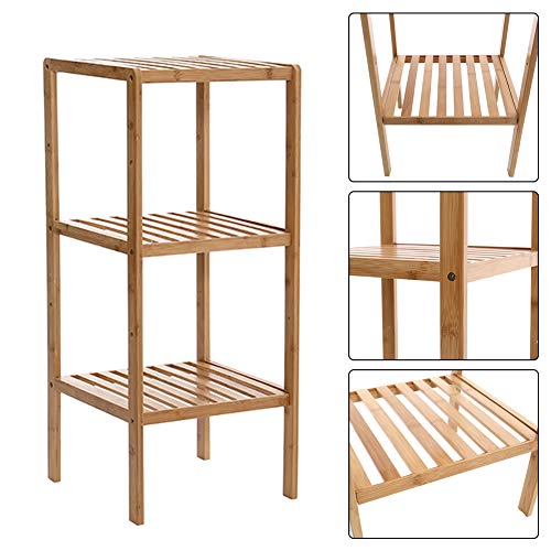 BTGGG 3 Tier Storage Shelving Unit Wood Shelf Hallway Corner Narrow Storage Unit Kitchen Storage Shelves Free Standing… 2 BTGGG 3 Tier Storage Shelving Unit Wood Shelf Hallway Corner Narrow Storage Unit Kitchen Storage Shelves Free Standing… - Image 2
