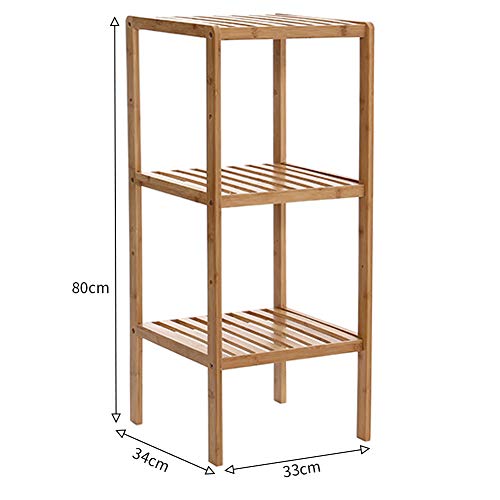 BTGGG 3 Tier Storage Shelving Unit Wood Shelf Hallway Corner Narrow Storage Unit Kitchen Storage Shelves Free Standing… 3 BTGGG 3 Tier Storage Shelving Unit Wood Shelf Hallway Corner Narrow Storage Unit Kitchen Storage Shelves Free Standing… - Image 3