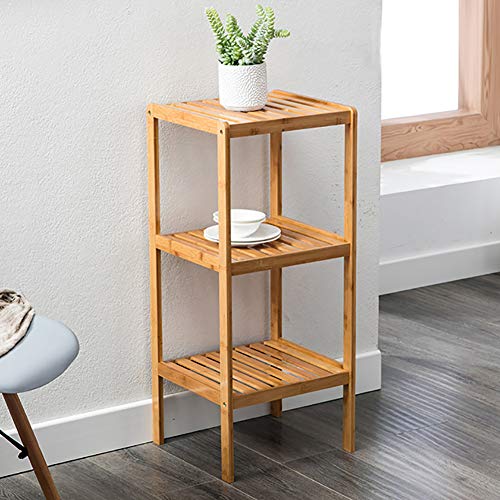 BTGGG 3 Tier Storage Shelving Unit Wood Shelf Hallway Corner Narrow Storage Unit Kitchen Storage Shelves Free Standing… 4 BTGGG 3 Tier Storage Shelving Unit Wood Shelf Hallway Corner Narrow Storage Unit Kitchen Storage Shelves Free Standing… - Image 4
