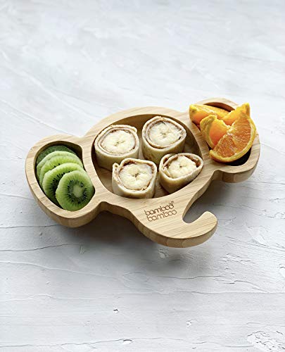 bamboo bamboo Baby Plate and Toddler Plate, Suction Plate for Feeding and Weaning, Bamboo Elephant with Secure Suction, for Babies from 6 Months (Elephant, Grey) 4 bamboo bamboo Baby Plate and Toddler Plate, Suction Plate for Feeding and Weaning, Bamboo Elephant with Secure Suction, for Babies from 6 Months (Elephant, Grey) - Image 4