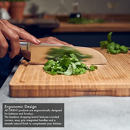 Bamboo Chopping Board Carving Boards - 16 x 12 inch Raised Wood Cutting Boards with Juice Well & Gift Box 5 Bamboo Chopping Board Carving Boards - 16 x 12 inch Raised Wood Cutting Boards with Juice Well & Gift Box - Image 5