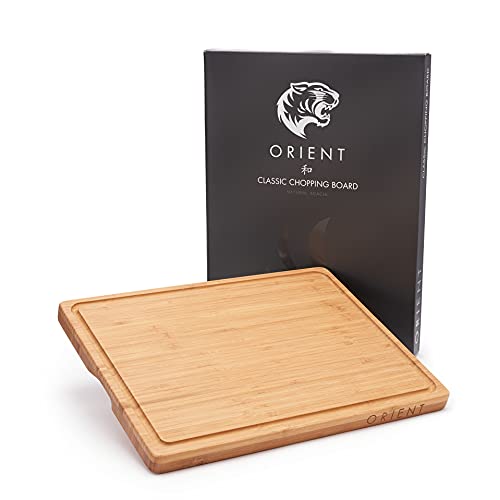 Bamboo Chopping Board Carving Boards - 16 x 12 inch Raised Wood Cutting Boards with Juice Well & Gift Box 1 Bamboo Chopping Board Carving Boards - 16 x 12 inch Raised Wood Cutting Boards with Juice Well & Gift Box