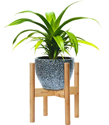 Harcas Plant Stands Indoor Adjustable Bamboo Wooden Plant Stand to Fit 22-32 Centimetre Pots. Beautiful Mid Century Design Home Accessory (Plant and Plant Pot Not Included). Pack of 1 1 Harcas Plant Stands Indoor Adjustable Bamboo Wooden Plant Stand to Fit 22-32 Centimetre Pots. Beautiful Mid Century Design Home Accessory (Plant and Plant Pot Not Included). Pack of 1