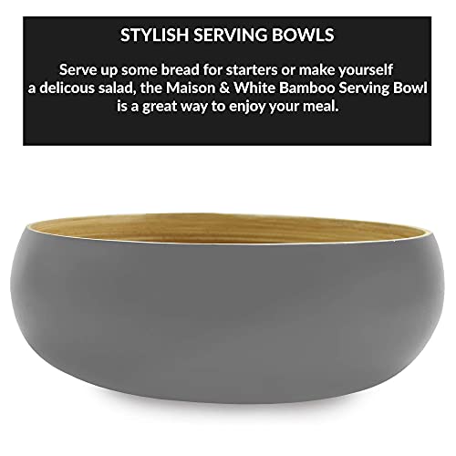 Bamboo Serving Bowl | Wooden Salad Bowl | Storage Bowls for Keys & Jewellery | Decor Table Piece | Natural Look Starter… 3 Bamboo Serving Bowl | Wooden Salad Bowl | Storage Bowls for Keys & Jewellery | Decor Table Piece | Natural Look Starter… - Image 3