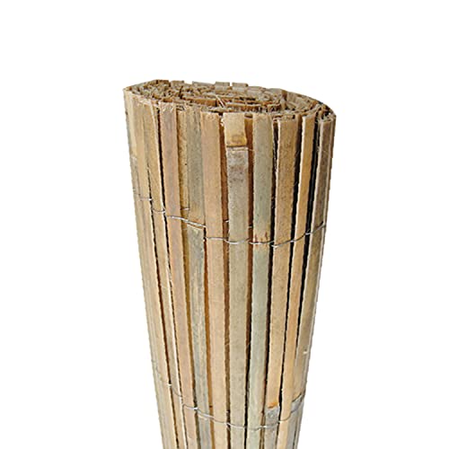 BPIL 1.5mx4m Slat Fence - Natural Bamboo Fence Screening Roll - Outdoor Privacy Panel Shield, Garden Screening for Patios, Balconies and Terraces 3 BPIL 1.5mx4m Slat Fence - Natural Bamboo Fence Screening Roll - Outdoor Privacy Panel Shield, Garden Screening for Patios, Balconies and Terraces - Image 3