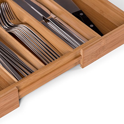 Blumtal - Cutlery Storage - Expandable Bamboo Drawer Organiser - 5 to 7 Compartments 4 Blumtal - Cutlery Storage - Expandable Bamboo Drawer Organiser - 5 to 7 Compartments - Image 4