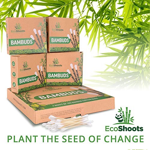 EcoShoots Bamboo Cotton Buds - 400 Organic Cotton Wool Buds Q Tips - Biodegradable Cotton Ear Buds & Compostable Bamboo Earbuds - Recycled Plastic Free Packaging - GOTS Certified Ear Buds Cotton 6 EcoShoots Bamboo Cotton Buds - 400 Organic Cotton Wool Buds Q Tips - Biodegradable Cotton Ear Buds & Compostable Bamboo Earbuds - Recycled Plastic Free Packaging - GOTS Certified Ear Buds Cotton - Image 6