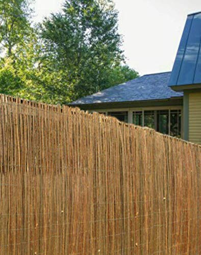 FlickBuyz Natural Peeled Reed Fence Wooden Garden Screen Bamboo Fencing Privacy Panel Roll Wind/Sun Protection (1m x 4m) 3 FlickBuyz Natural Peeled Reed Fence Wooden Garden Screen Bamboo Fencing Privacy Panel Roll Wind/Sun Protection (1m x 4m) - Image 3