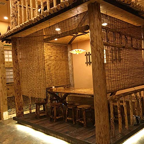 GeYao Sun Shade Roll Up Window Blind Breathable Bamboo Roller Blinds,Partition Privacy Natural Woven Retro Carbonized Reed Curtains,for Decorative Teahouse Restaurant Office (Size : 50x80cm/20x32in) 3 GeYao Sun Shade Roll Up Window Blind Breathable Bamboo Roller Blinds,Partition Privacy Natural Woven Retro Carbonized Reed Curtains,for Decorative Teahouse Restaurant Office (Size : 50x80cm/20x32in) - Image 3