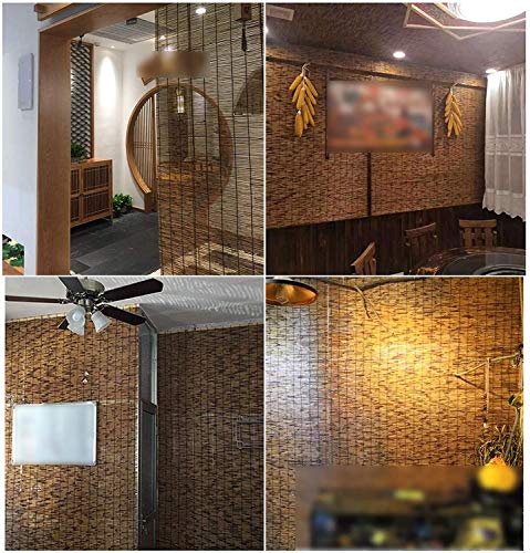 GeYao Sun Shade Roll Up Window Blind Breathable Bamboo Roller Blinds,Partition Privacy Natural Woven Retro Carbonized Reed Curtains,for Decorative Teahouse Restaurant Office (Size : 50x80cm/20x32in) 5 GeYao Sun Shade Roll Up Window Blind Breathable Bamboo Roller Blinds,Partition Privacy Natural Woven Retro Carbonized Reed Curtains,for Decorative Teahouse Restaurant Office (Size : 50x80cm/20x32in) - Image 5