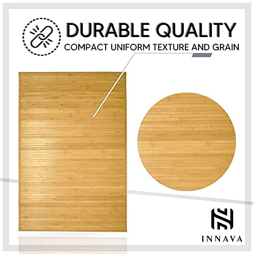 Innava Office Bamboo Chair Mat | Eco-friendly Rectangle Floor Protector Mat for Carpet Floor, Desk Chair Mat 90cmx120cm… 4 Innava Office Bamboo Chair Mat | Eco-friendly Rectangle Floor Protector Mat for Carpet Floor, Desk Chair Mat 90cmx120cm… - Image 4