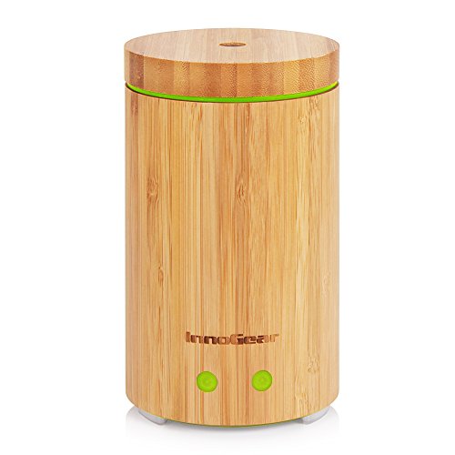 InnoGear Real Bamboo Essential Oil Diffuser 160ml Ultrasonic Aromatherapy Diffusers Cool Mist Humidifier with 7 LED… 1 InnoGear Real Bamboo Essential Oil Diffuser 160ml Ultrasonic Aromatherapy Diffusers Cool Mist Humidifier with 7 LED…