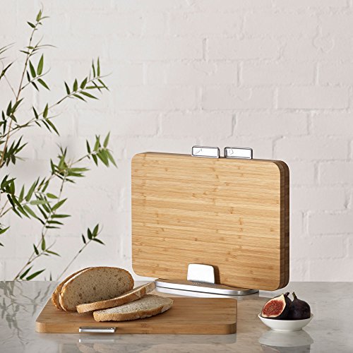Joseph Joseph 60141 Index Bamboo 3-Piece Chopping Board Set, Large- Wood , 35 x 9.5 x 29.5 cm 5 Joseph Joseph 60141 Index Bamboo 3-Piece Chopping Board Set, Large- Wood , 35 x 9.5 x 29.5 cm - Image 5