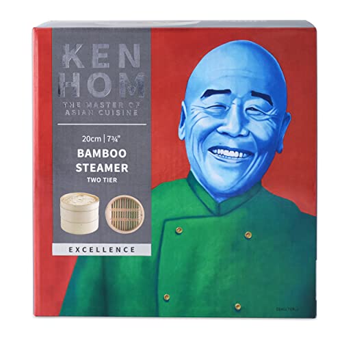 Ken Hom KH506 Bamboo Steamer 20 cm Excellence TwoTier Food