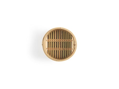 Ken Hom Bamboo Two-Tier Steamer, 20cm, Cream 5 Ken Hom Bamboo Two-Tier Steamer, 20cm, Cream - Image 5
