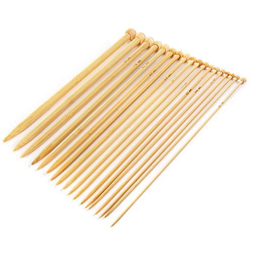 LIHAO Single Point Bamboo Knitting Needles Kit (18 Sizes, 36pcs Total) 4 LIHAO Single Point Bamboo Knitting Needles Kit (18 Sizes, 36pcs Total) - Image 4