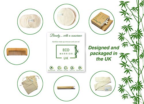 Luxury Bamboo Make up Remover and Beauty Gift Set | Reusable makeup pads | Birthday present |Vegan Beauty Set | Eco friendly gifts | Plastic free | Make up gifts for women & Teens | Biodegradable 2 Luxury Bamboo Make up Remover and Beauty Gift Set | Reusable makeup pads | Birthday present |Vegan Beauty Set | Eco friendly gifts | Plastic free | Make up gifts for women & Teens | Biodegradable - Image 2