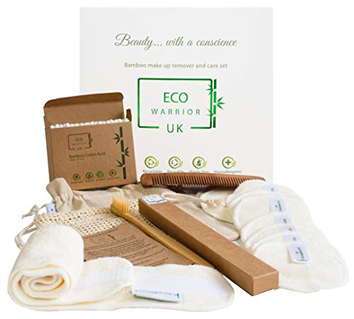 Luxury Bamboo Make up Remover and Beauty Gift Set | Reusable makeup pads | Birthday present |Vegan Beauty Set | Eco friendly gifts | Plastic free | Make up gifts for women & Teens | Biodegradable 1 Luxury Bamboo Make up Remover and Beauty Gift Set | Reusable makeup pads | Birthday present |Vegan Beauty Set | Eco friendly gifts | Plastic free | Make up gifts for women & Teens | Biodegradable