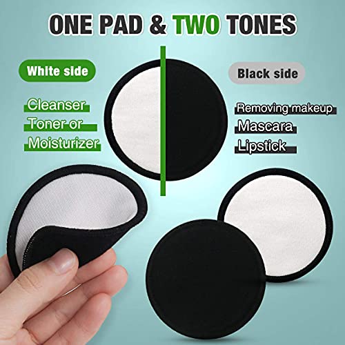 MISICH Reusable Bamboo Cotton Makeup Remover Pads,100% Organic reusable bamboo cotton rounds,16 Pack,Washable Laundry… 5 MISICH Reusable Bamboo Cotton Makeup Remover Pads,100% Organic reusable bamboo cotton rounds,16 Pack,Washable Laundry… - Image 5