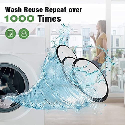 MISICH Reusable Bamboo Cotton Makeup Remover Pads,100% Organic reusable bamboo cotton rounds,16 Pack,Washable Laundry… 7 MISICH Reusable Bamboo Cotton Makeup Remover Pads,100% Organic reusable bamboo cotton rounds,16 Pack,Washable Laundry… - Image 7