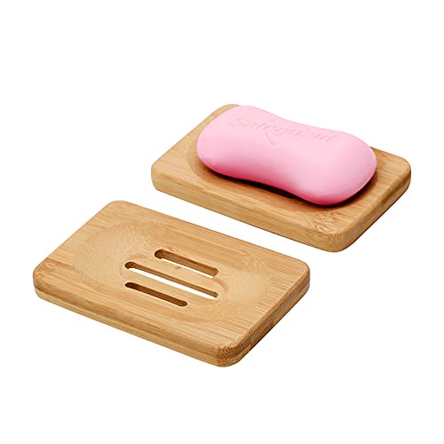 Mutsitaz 2 Packs Natural Wooden Bamboo Soap Dish Storage Holder Handmade Soap Holder for Bathroom Shower, Soap Dish… 1 Mutsitaz 2 Packs Natural Wooden Bamboo Soap Dish Storage Holder Handmade Soap Holder for Bathroom Shower, Soap Dish…