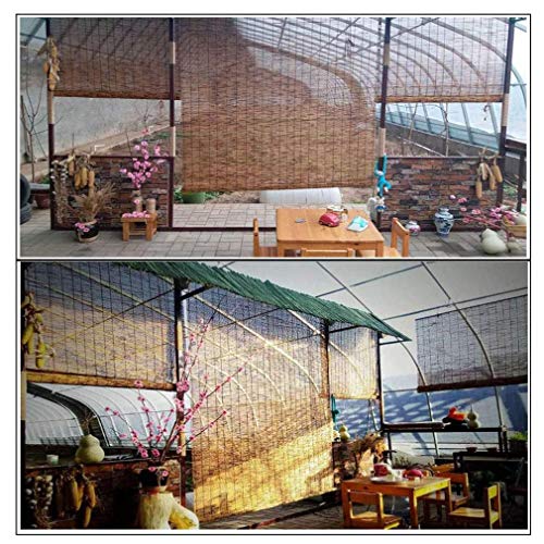 Bamboo Blinds Natural Reed Curtain Roller Blind,Living Room Tea Room Shop Decoration Shading Partition Vintage Straw Curtain, Waterproof and Dustproof,for Outdoor Indoor(50x120cm/20x47in) 5 Bamboo Blinds Natural Reed Curtain Roller Blind,Living Room Tea Room Shop Decoration Shading Partition Vintage Straw Curtain, Waterproof and Dustproof,for Outdoor Indoor(50x120cm/20x47in) - Image 5