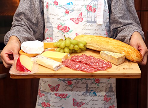 Premium Organic Bamboo Wooden Chopping Board by Harcas. Extra Large Size Cutting Board 45cm x 30cm x 2cm. Best for Meat, Vegetables, Tapas and Cheese. Professional Grade for Durability. Drip Groove 3 Premium Organic Bamboo Wooden Chopping Board by Harcas. Extra Large Size Cutting Board 45cm x 30cm x 2cm. Best for Meat, Vegetables, Tapas and Cheese. Professional Grade for Durability. Drip Groove - Image 3