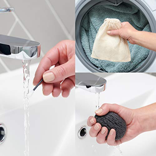 Sustainable Beauty Set, Reusable Makeup Remover Pads | Reusable Cotton Buds | Konjac Sponge | Face Cloth| Bamboo | Storage Box | Laundry Bag | Eco Friendly Gifts | Zero Waste | Vegan Gifts For Women 6 Sustainable Beauty Set, Reusable Makeup Remover Pads | Reusable Cotton Buds | Konjac Sponge | Face Cloth| Bamboo | Storage Box | Laundry Bag | Eco Friendly Gifts | Zero Waste | Vegan Gifts For Women - Image 6