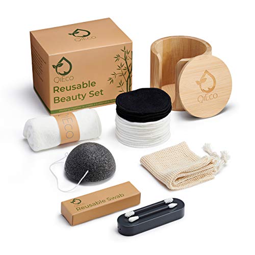 Sustainable Beauty Set, Reusable Makeup Remover Pads | Reusable Cotton Buds | Konjac Sponge | Face Cloth| Bamboo | Storage Box | Laundry Bag | Eco Friendly Gifts | Zero Waste | Vegan Gifts For Women 1 Sustainable Beauty Set, Reusable Makeup Remover Pads | Reusable Cotton Buds | Konjac Sponge | Face Cloth| Bamboo | Storage Box | Laundry Bag | Eco Friendly Gifts | Zero Waste | Vegan Gifts For Women