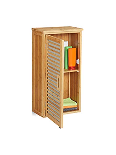 Relaxdays Bamboo Wall-Mounted Bathroom Cabinet, 2 Shelves, Height-Adjustable, H x W x D: 66 x 35 x 20 cm, Natural 1 Relaxdays Bamboo Wall-Mounted Bathroom Cabinet, 2 Shelves, Height-Adjustable, H x W x D: 66 x 35 x 20 cm, Natural