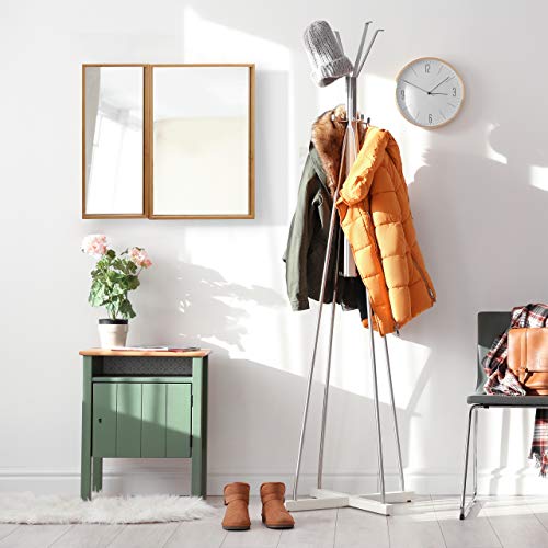 Relaxdays Bathroom Bamboo Mirror Cabinet 2 Doors, Hanging Cupboard, Assembled Wall-Mounted Cabinet H x W x D: 50 x 65 x 14 cm, Natural 3 Relaxdays Bathroom Bamboo Mirror Cabinet 2 Doors, Hanging Cupboard, Assembled Wall-Mounted Cabinet H x W x D: 50 x 65 x 14 cm, Natural - Image 3