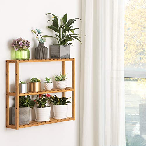 SONGMICS BCB13Y Adjustable Bamboo, 3 Layers Bathroom Shelf Wall Shelving Unit Kitchen Shelf Bookshelf 60 x 15 x 54 cm… 3 SONGMICS BCB13Y Adjustable Bamboo, 3 Layers Bathroom Shelf Wall Shelving Unit Kitchen Shelf Bookshelf 60 x 15 x 54 cm… - Image 3