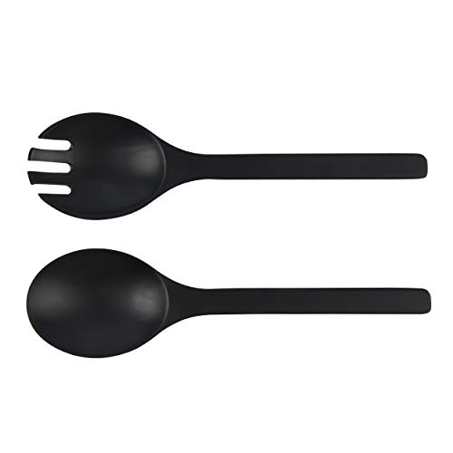 GEHE Salad Bowl with Servers Set - Large 9.8 inches Mixing Bowls Solid Bamboo Salad Wooden Bowl with Bamboo Lid Spoon for Fruits,Salads and Decoration (Black, 9.8INCH) 4 GEHE Salad Bowl with Servers Set - Large 9.8 inches Mixing Bowls Solid Bamboo Salad Wooden Bowl with Bamboo Lid Spoon for Fruits,Salads and Decoration (Black, 9.8INCH) - Image 4
