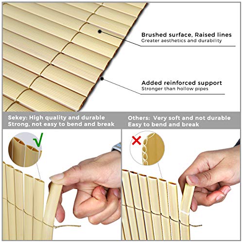 Sekey PVC Privacy Screening Fence Screening, Weatherproof Garden Screening, Reinforced Privacy Protection, for Garden… 3 Sekey PVC Privacy Screening Fence Screening, Weatherproof Garden Screening, Reinforced Privacy Protection, for Garden… - Image 3
