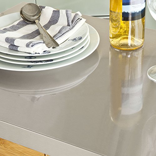 SoBuy® FKW40-N, Bamboo Kitchen Serving Trolley Storage Trolley Cart with Stainless Steel Worktop 5 SoBuy® FKW40-N, Bamboo Kitchen Serving Trolley Storage Trolley Cart with Stainless Steel Worktop - Image 5