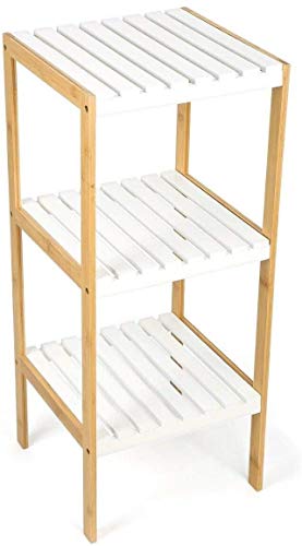 Vencier Bamboo Bathroom Shelf with 3 Tiers, 80 x 34 x 33 cm, Free-Standing Shelving Unit, Wooden Storage Shelves… 3 Vencier Bamboo Bathroom Shelf with 3 Tiers, 80 x 34 x 33 cm, Free-Standing Shelving Unit, Wooden Storage Shelves… - Image 3