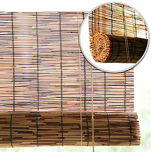XYNH Bamboo Blinds Outdoor, Roman Roller Blinds ANY SIZE - Light Filtering/Waterproof/Anti-UV - Shading Sunshade Lifting Shutters - Curtain Blinds Shades For Patio/Garden/Window/Door/Kitchen (W x H) 4 XYNH Bamboo Blinds Outdoor, Roman Roller Blinds ANY SIZE - Light Filtering/Waterproof/Anti-UV - Shading Sunshade Lifting Shutters - Curtain Blinds Shades For Patio/Garden/Window/Door/Kitchen (W x H) - Image 4