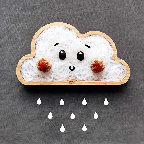 bamboo bamboo Baby and Toddler Plate with Suction for Feeding and Weaning, Bamboo Cloud Plate with Secure Suction for Babies from 6 Months (Cloud, Grey) 6 bamboo bamboo Baby and Toddler Plate with Suction for Feeding and Weaning, Bamboo Cloud Plate with Secure Suction for Babies from 6 Months (Cloud, Grey) - Image 6