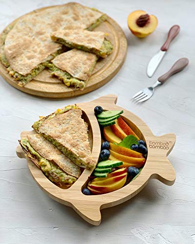 bamboo bamboo Baby and Toddler Plate for Feeding and Weaning with Secure Suction for Babies from 6 Months (Fish, Orange) 6 bamboo bamboo Baby and Toddler Plate for Feeding and Weaning with Secure Suction for Babies from 6 Months (Fish, Orange) - Image 6