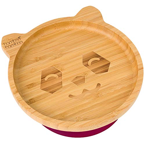 bamboo bamboo ® Baby Plate Kids and Toddler Suction Cup Bamboo Plate