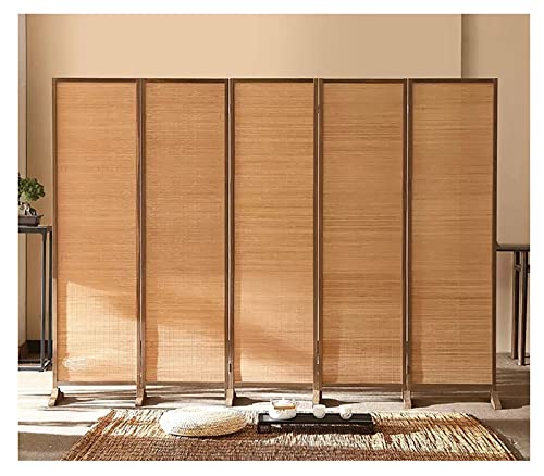 6ft/180cm Height Privacy Screens And Panels For Patio Freestanding, Folding Heavy Duty Room Seperating Divider, Hand-Woven Bamboo Partition Room Dividers ( Color : 5 Panel , Size : H 71in/180cm ) 1 6ft/180cm Height Privacy Screens And Panels For Patio Freestanding, Folding Heavy Duty Room Seperating Divider, Hand-Woven Bamboo Partition Room Dividers ( Color : 5 Panel , Size : H 71in/180cm )