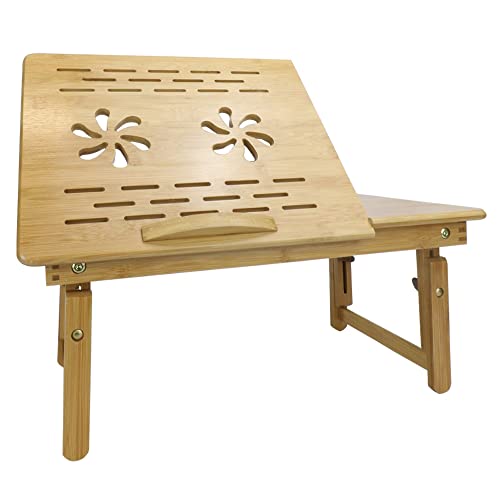 Bamboo Folding Laptop Stand | Wooden Bed Desk | Bed Table | Laptop Tray Bed | Breakfast Tray | Lap Table For Studying | Folding Legs | M&W 1 Bamboo Folding Laptop Stand | Wooden Bed Desk | Bed Table | Laptop Tray Bed | Breakfast Tray | Lap Table For Studying | Folding Legs | M&W