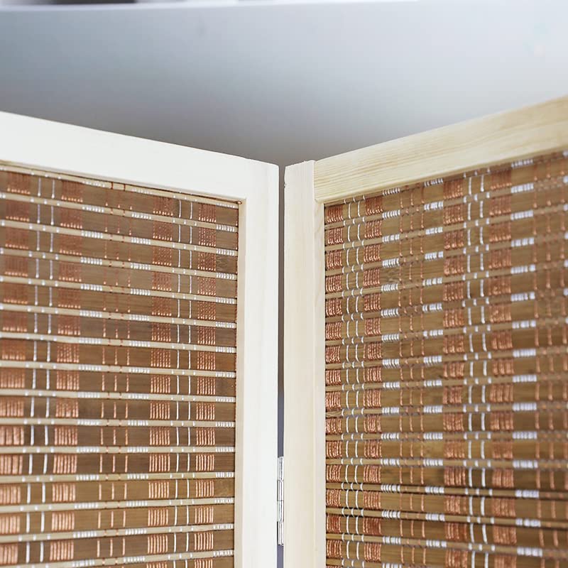 Britshopstop Bamboo Room Divider Screen Privacy Panel - Solid Weave Hand Made Bamboo Room Divider - Partition Wall Panel Privacy Furniture - 6 Panels Brown (BD001-6) 3 Britshopstop Bamboo Room Divider Screen Privacy Panel - Solid Weave Hand Made Bamboo Room Divider - Partition Wall Panel Privacy Furniture - 6 Panels Brown (BD001-6) - Image 3