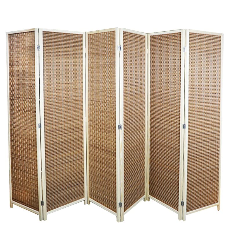 Britshopstop Bamboo Room Divider Screen Privacy Panel - Solid Weave Hand Made Bamboo Room Divider - Partition Wall Panel Privacy Furniture - 6 Panels Brown (BD001-6) 1 Britshopstop Bamboo Room Divider Screen Privacy Panel - Solid Weave Hand Made Bamboo Room Divider - Partition Wall Panel Privacy Furniture - 6 Panels Brown (BD001-6)