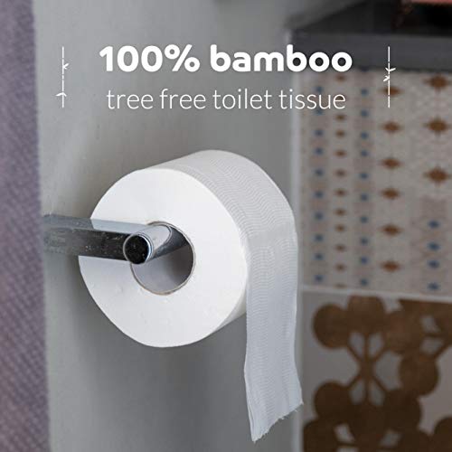 Bumboo Bamboo Toilet Roll 48 Pack Toilet Paper 3 ply, 300 Sheets