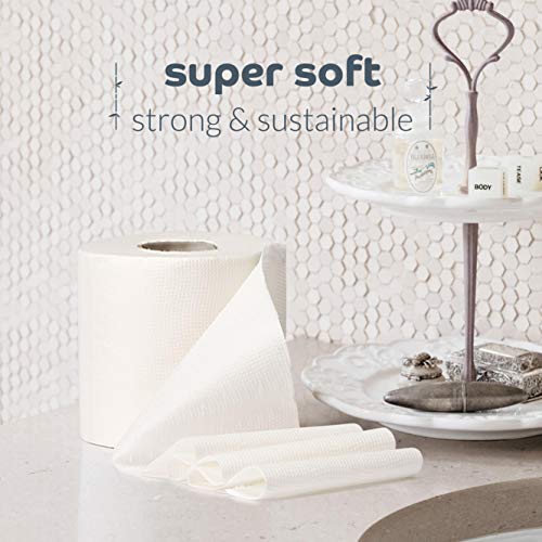 Bumboo Bamboo Toilet Roll 48 Pack | Toilet Paper 3 ply, 300 Sheets | Bulk Toilet Rolls | Plastic-Free, Soft, Strong, Sustainable & Biodegradable Loo Roll 4 Bumboo Bamboo Toilet Roll 48 Pack | Toilet Paper 3 ply, 300 Sheets | Bulk Toilet Rolls | Plastic-Free, Soft, Strong, Sustainable & Biodegradable Loo Roll - Image 4